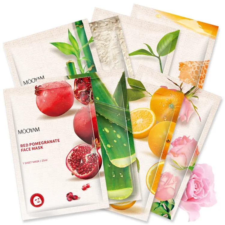 MOOYAM Fruit FaceMask Hautpflege Bio Vitamin C Blatt Maske Form und Gesicht Verwenden Sie feuchtigkeit spendende koreanische Gesichts maske