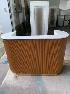 <span class=keywords><strong>Comptoir</strong></span> <span class=keywords><strong>de</strong></span> réception <span class=keywords><strong>de</strong></span> <span class=keywords><strong>boutique</strong></span> au design moderne YS-0669 petit bureau 120/150/180cm disponible en rose blanc vert pour salon <span class=keywords><strong>de</strong></span> beauté hôtel - Product Image 5