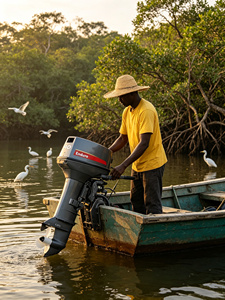 Motor de 2 Tiempos 40G 40J 40X Resistente a la Corrosión y al Agua Salada, Venta al por Mayor de Fábrica para Operación de Embarcaciones de Pesca Costera - Product Image 2