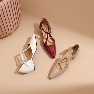 <span class=keywords><strong>Scarpe</strong></span> <span class=keywords><strong>con</strong></span> tacco alto a punta, sexy, stile francese, scollate, <span class=keywords><strong>con</strong></span> fibbia singola e tacco nascosto, ideali per il commuting - Product Image 6