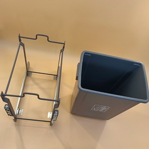 2025 cubo individual de gran capacidad, lata de 20 litros con tapa de empuje, cajón, soporte mecedora, cesta para uso en comedor y cocina - Product Image 5