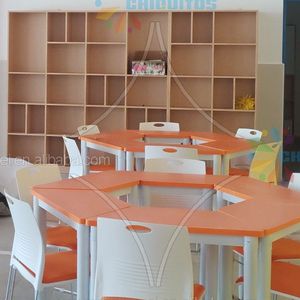 Chiquitos, muebles personalizados, estantería con sofá y taburete, nueva estantería para niños para jardín <span class=keywords><strong>de</strong></span> infantes, biblioteca, rincón <span class=keywords><strong>de</strong></span> <span class=keywords><strong>lectura</strong></span> - Product Image 4