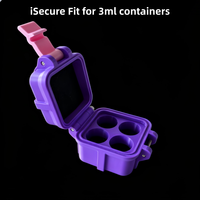 Boîte de rangement pour flacons PETG à 4 compartiments (3ml, 5ml, 10ml) – Vente en gros et OEM pour la réfrigération en laboratoire et l'emballage de marque