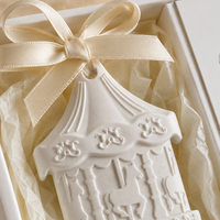Diffuseur d'huiles essentielles en céramique parfumée pour la maison, en forme de fleur de porcelaine, avec logo personnalisé, pour armoire ou voiture
