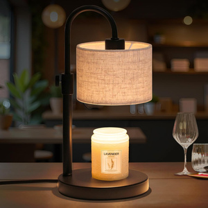 Lampe chauffe-<span class=keywords><strong>bougie</strong></span> à cire dimmable avec 2 ampoules, hauteur réglable et minuterie - Product Image 1