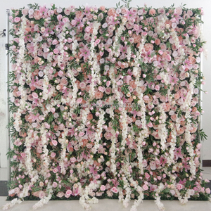 Decorazione Floreale da Soffitto, Pannello di Fiori Artificiali in Seta con Glicine e Fiori di Ciliegio per Matrimoni ed Eventi - Product Image 4