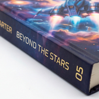 Service d'impression de livres cartonnés sur mesure avec reliure cousue et plastification – Livre illustré sur l'art de la galaxie spatiale et de la vie marine