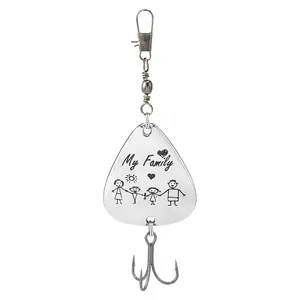 TGD Meilleur kit de leurres de pêche en métal 5 pièces/ensemble, cuillère de pêche 95 mm 12 g, kit d'appâts de pêche pour la truite, cadeau de la fête des pères, leurres de pêche, pêcheur - Product Image 6