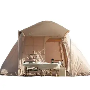 Yatuzhuofan Cheap Family outdoor tourism vacationr Camping Tent Waterproof House 2-4 People Inflatable Tent