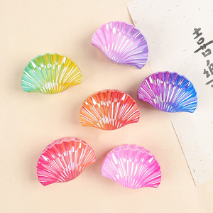 Summer Seaside Shell Hair <b>Clip</b> Gradient Color Vacation Style Shark <b>Clip</b> for Women - Product Image 1