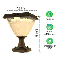 Lampe murale extérieure étanche IP65 lumière de sécurité solaire avec éclairage LED pour les lumières solaires de jardin de voie de cour