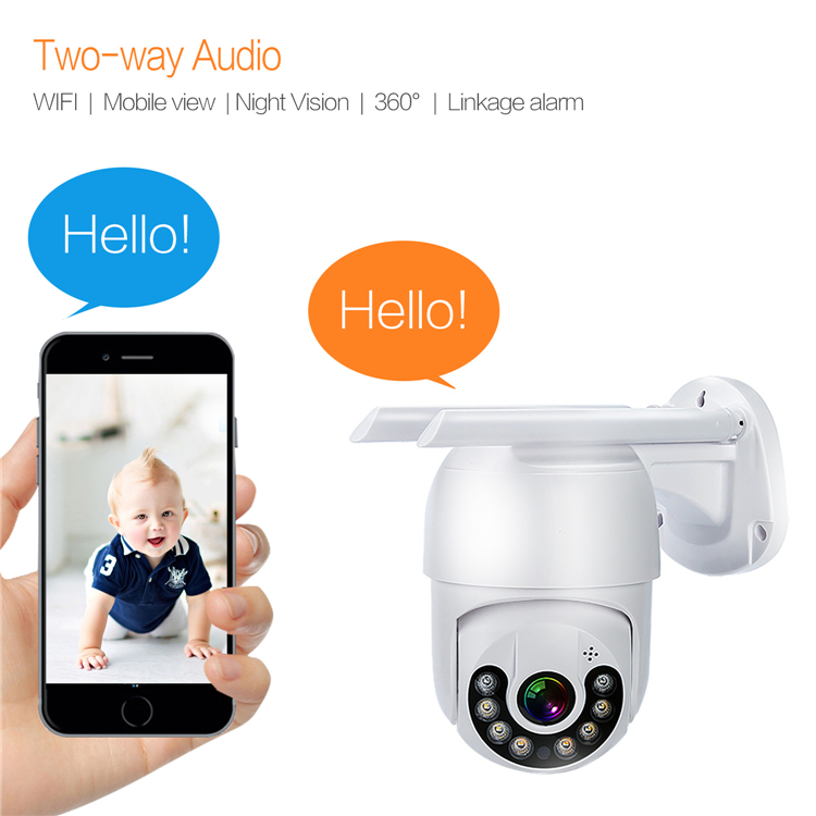 Full Color HD1080P 2MP/3MP/4MP/5MP/8MP Night Vision Two Way Audio Icsee Outdoor Waterproof Wifi CCTV Security PTZ Dome IP Camera