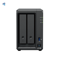 NAS DS725+ de 2 Bahías, AMD Ryzen R1600 Dual Core, 4GB ECC, 2.5GbE, M.2 NVMe, Almacenamiento Expandible con Caché para Pequeñas Empresas