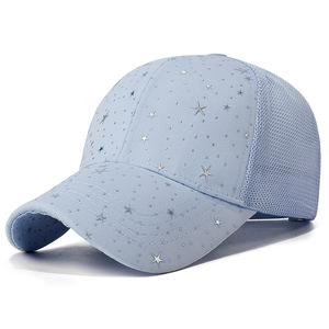 Gorra de béisbol para mujer Starry <span class=keywords><strong>Sky</strong></span> Fashion, visera de malla personalizada para primavera y verano - Product Image 2