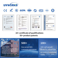 Pemurni Air Inline LED UVC Penghilang Bakteri 99,99%, Air Minum, 0,26GPM, 1,2-2W, DC12-24V, 265-275NM, Tanpa Merkuri UVWORKS