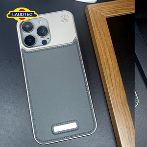 เคสโทรศัพท์แบบกระเป๋าสตางค์ Laudtec สำหรับ iPhone  วัสดุหนัง พร้อมช่องใส่บัตร ป้องกันรอยขีดข่วน  โครงโลหะ และช่องเว้นสำหรับกล้อง - Product Image 3