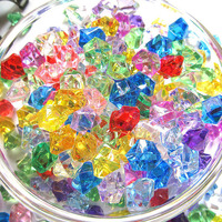 Blauw Roze Rood Oranje Groen Geel Paars Ijs Rotsen Diamant Kristallen Helder Nep Gekleurd Plastic Acryl Ijsblokje