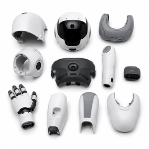 Coques en plastique moulées sur mesure pour robots professionnels, boîtiers pour articulations de bras de robots humanoïdes, caches de capteurs, pièces structurelles - Product Image 1