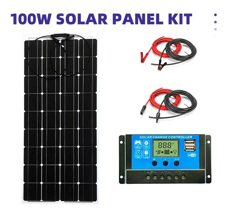 JCNS cellules de haute qualité Etfe 100 W panneaux solaires flexibles auto-adhésifs panneaux solaires légers et flexibles hors réseau