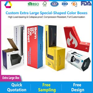 Boîtes en carton ondulé extra-larges robustes, entièrement personnalisables pour toutes les catégories, impression de logo personnalisée, imperméables et résistantes à l'huile - Product Image 4
