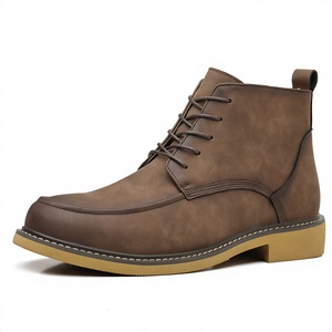 Vente en gros et personnalisation : Chaussures pour hommes, automne-hiver, à lacets, bout rond/fermé, semelle épaisse, tige en PU, légères, mode, semelle en caoutchouc - Product Image 4