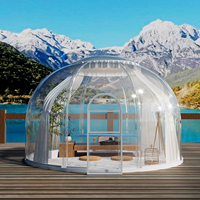 Dôme Igloo préfabriqué moderne pour hôtel, boutique, restauration et entrepôt – Tente bulle transparente d'extérieur à installation facile