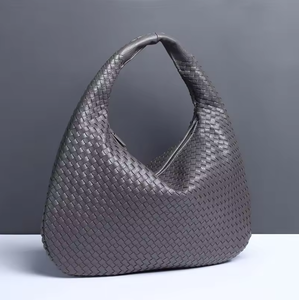 Sac à main en cuir PU tressé à la main pour femme, grande sacoche tissée, tendance 2026, best-seller - Product Image 3