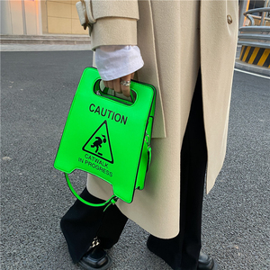 Novità Stop Sign <span class=keywords><strong>borsa</strong></span> per donna personalità attenzione segno <span class=keywords><strong>borsa</strong></span> a tracolla a tracolla per Lady Girls - Product Image 2