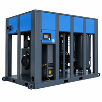 Compresseur d'air à vis bipolaire à entraînement direct 420HP 315kW avec variateur de fréquence pour usage industriel intensif à haute pression et à haut déplacement