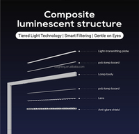 Lampe de table LED Billionaire Lighting BR-FS0046, construction en aluminium, design minimaliste, utilisation au bureau, température de couleur multiple