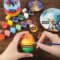 Gxin K001B Vente à chaud de bandes de pot de peinture acrylique de haute qualité art 12 couleurs set de peinture acrylique pour artistes