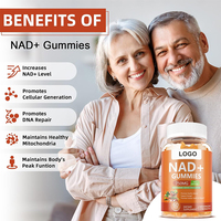 Gummies liposomales NAD+ à marque privée, collagène, biotine, resvératrol, vitamine E, réparation cellulaire, soutien métabolique et énergétique, pour nouveau-nés