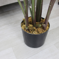 Plante artificielle d'Anthurium à toucher réel pour intérieur et extérieur, Palmier tropical, Bananier du voyageur, Faux arbre fleuri