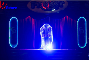 Accessoires de scène en fibre optique, costumes de méduses lumineux à LED, costumes de méduses à LED pour la scène, vêtements de danse pour adultes unisexes - Product Image 5