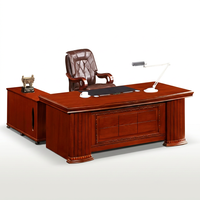 Ensemble de bureau de direction de luxe en forme de L, bureaux de travail pour PDG, table d'ordinateur moderne en bois, mobilier de bureau, personnalisation en usine, vente en gros