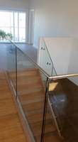 316 Edelstahl 304 Glas-Abstandshalter für Rahmenlose Glasgeländer Balkon Treppenhaus Glasbefestigungszubehör