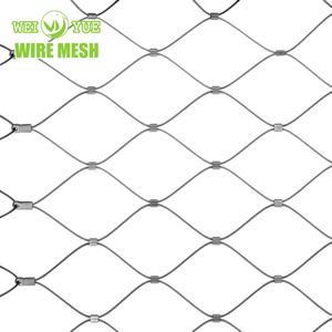 Maglia flessibile del cavo della fune metallica dell'acciaio inossidabile per la costruzione della maglia dello Zoo che pianta la rete protettiva di isolamento per la maglia d'acciaio - Product Image 1