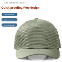 Gorra de béisbol de malla de 6 paneles de alta calidad, nueva, fresca y transpirable, con visera de pico de pato ampliada y profunda, y hebilla dorada de cobre común.