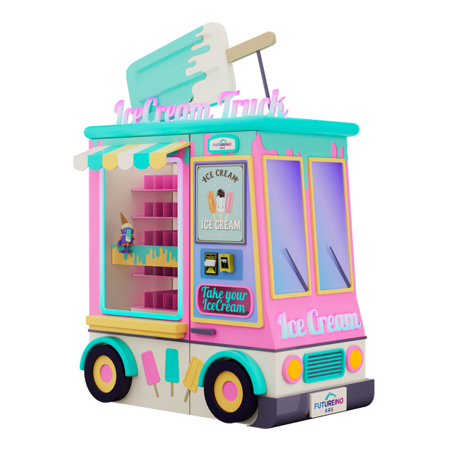 2026 New Version Futureino Ice Cream Popsicle Vending Machine Touchscreen (22"),smart Vending Machine