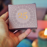 Boîte de calendrier personnalisée de 12 jours, boîtes de chocolat vides de calander de l'avent de noël
