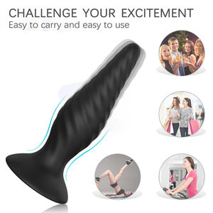 Потребованное на рынке мужское интимное удовольствие Вибрирующая Анальная пробка на присоске Магнитная Зарядка личное время удовольствия - Product Image 3