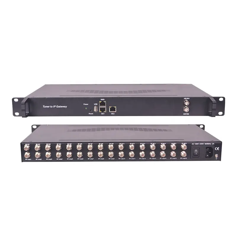 DVB-S2 לווין FTA IRD 16 מקלטי מקלט כדי IP Gateway IP החוצה