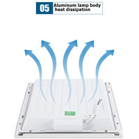 Eclairage de panneau Led carré encastré, 20 pièces, 60x60, 600x600, plafonnier Ultra fin
