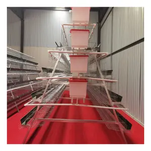 High quality A Frame Layer Hens Chicken Cage Automatic Farm Equipment Chicken Laying Cages