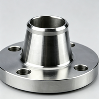 Bride en acier inoxydable WN pour systèmes d'alimentation et d'évacuation d'eau ANSI B16.5 à col long DN20 usinée CNC, pression standard flexible