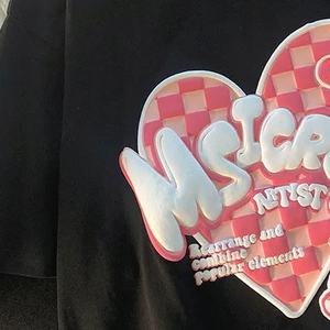 Vente en gros de fabricant T-shirt en coton épais avec impression sur tissu T-shirt imprimé en 3D graphique surdimensionné personnalisé pour hommes - Product Image 3