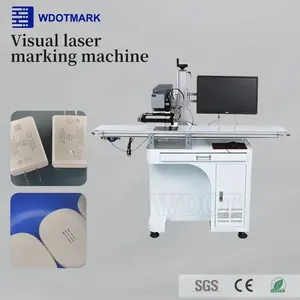 20W 30W 50W 100W Visual Positioning Laser Marking <b>Machine</b> with Conveyor Belt for Printing Logo, Batch on <b>Electronics</b> <b>Product</b>, - Product Image 2