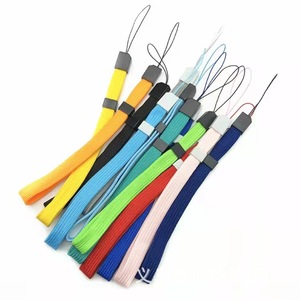 Cordones ajustables de nailon trenzado plano de colores con hebilla de plástico para teléfono, altavoz, linterna, unidad USB, cámara, duraderos - Product Image 1
