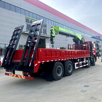 Promotion : Camion de levage à flèche télescopique Howo 10 tonnes, grue montée directement, moteur, boîte de vitesses, pompe, hauteur de levage 20m, Euro
