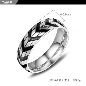 Bague de mode pour homme en acier inoxydable 316L, motif pneus, style vintage, pour bar, boîte de nuit, fête, accessoires de bijouterie - Product Image 6